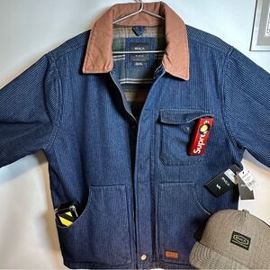 RVCA® | CHAINMAIL PLUS JACKET & HAT | COMBO | Mens M | NWT